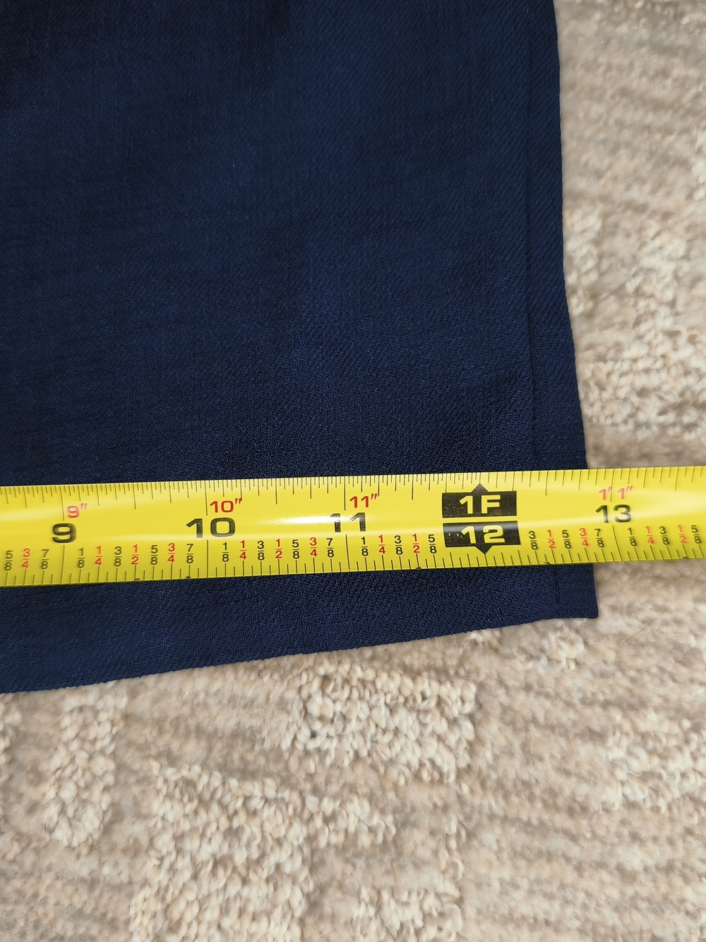 VTG Hanasport Women's Shorts Size 8 Dark Blue Denim Pockets High Waist Casual - Picture 7 of 8